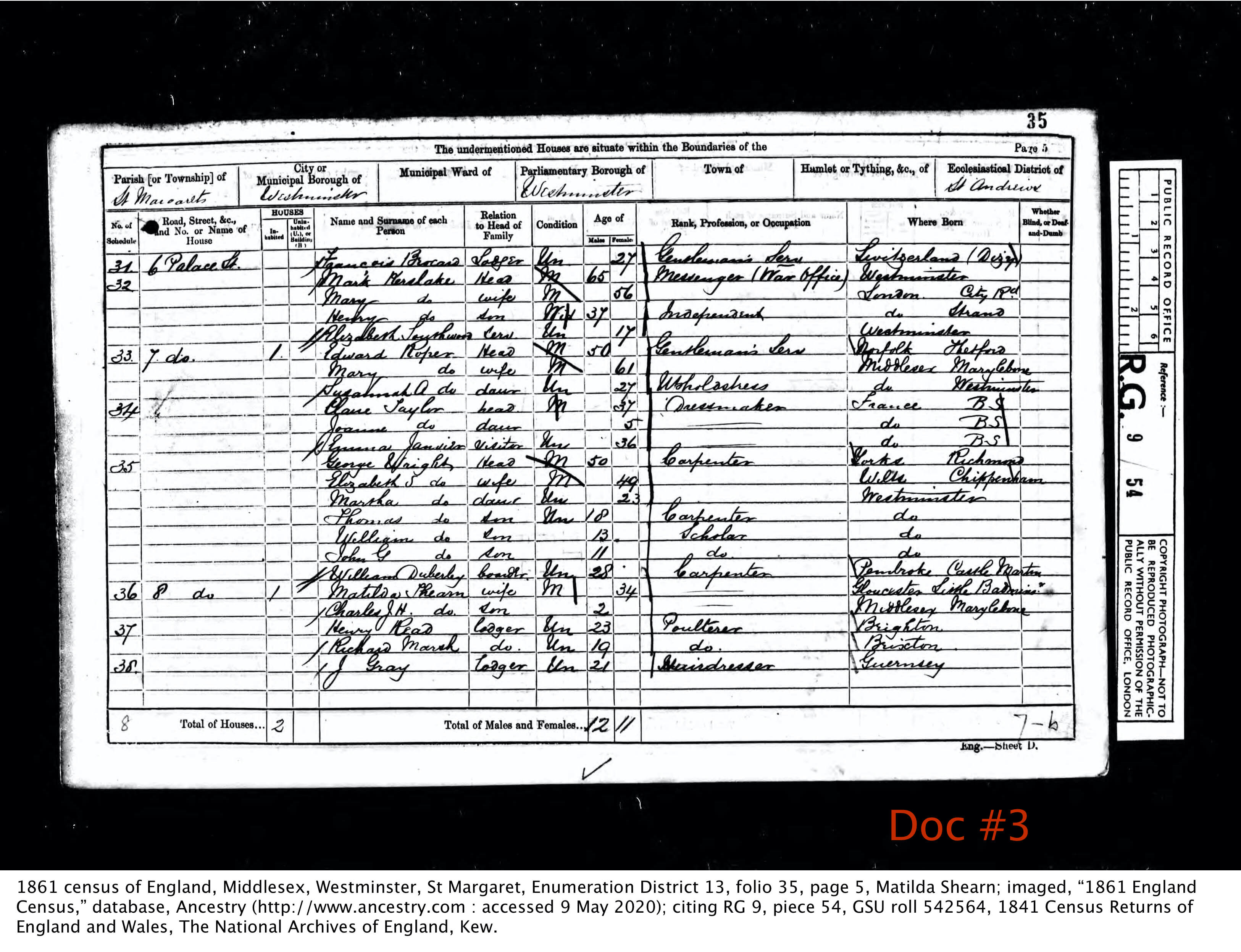 1861 England Census