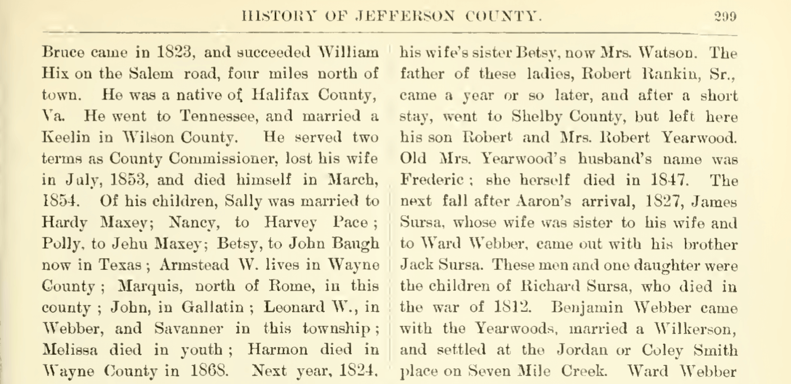 Azariah Benjamin Bruce - History of Jefferson County, Illinois