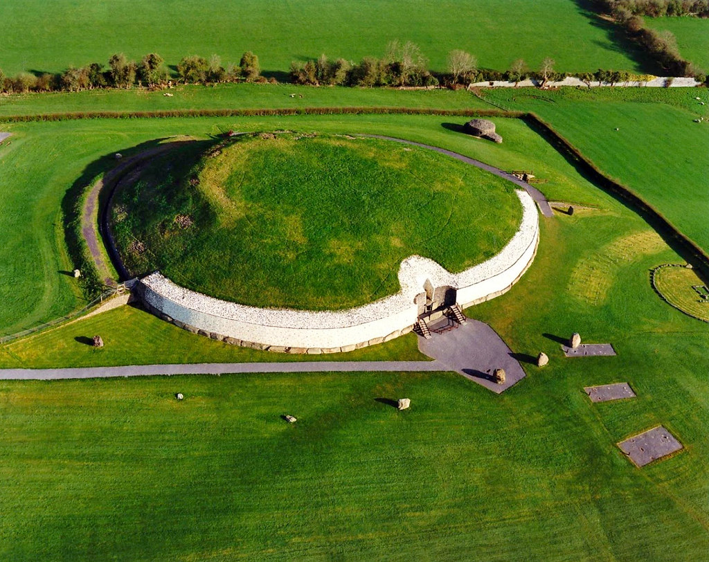 Newgrange from Above - Brú na Bóinne Newgrange from Above - Brú na Bóinne